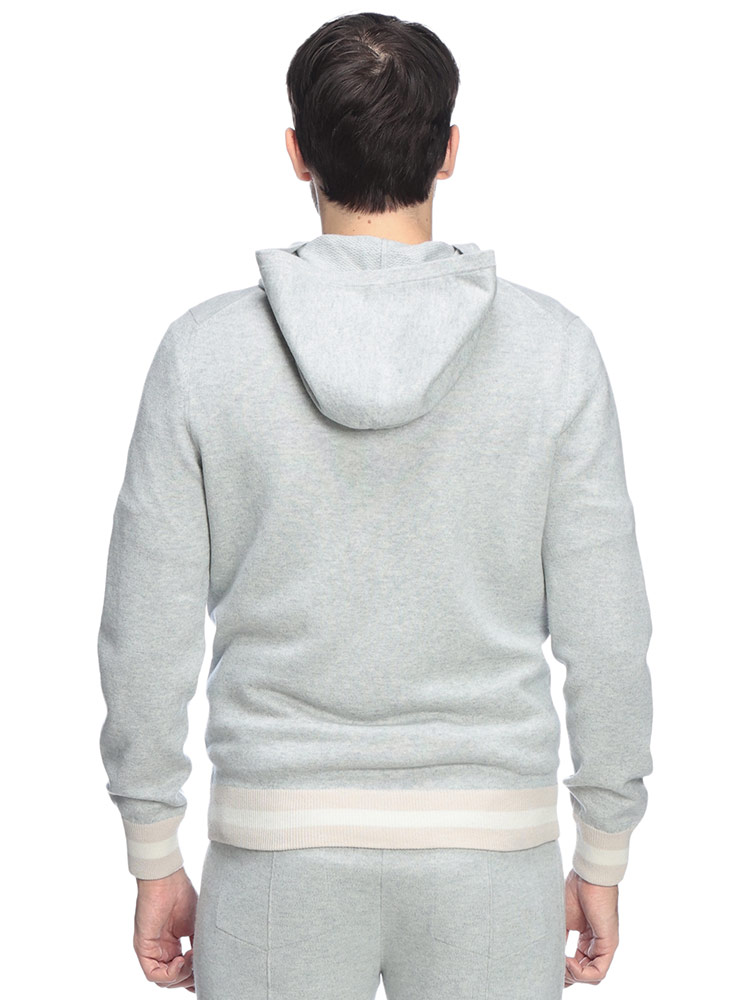 美品　ストラスブルゴ　リブ　カシミヤ　カシミア　プルオーバー　パーカー Gran Sasso（グランサッソ） パーカー メンズ ウール カシミヤ