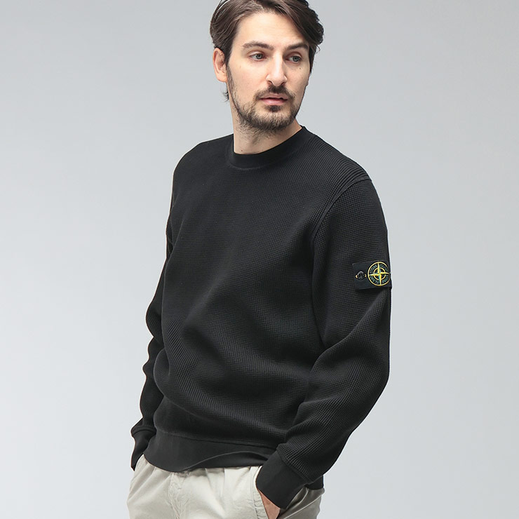 STONE ISLAND（ストーン アイランド） メンズ トレーナー 長袖 袖ロゴ