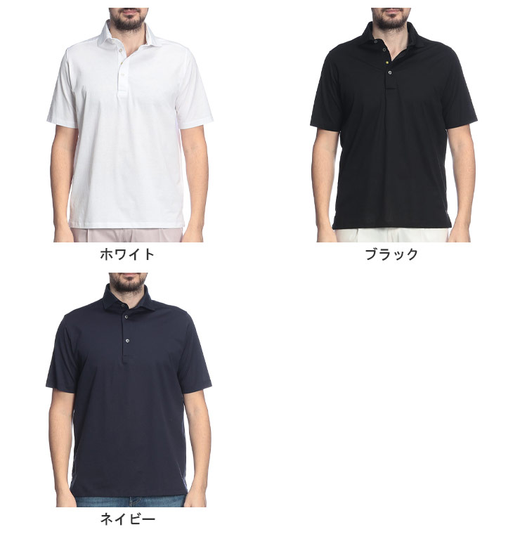 ジャンネット メンズ ポロシャツ 半袖 GIANNETTO 無地 ワンポイント