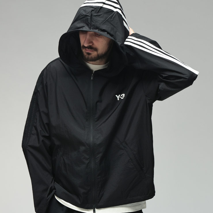 Y's for men ナイロンジャケット L (3) ワイスリー メンズ アウター Y-3 ロゴ スリーストライプ ナイロン