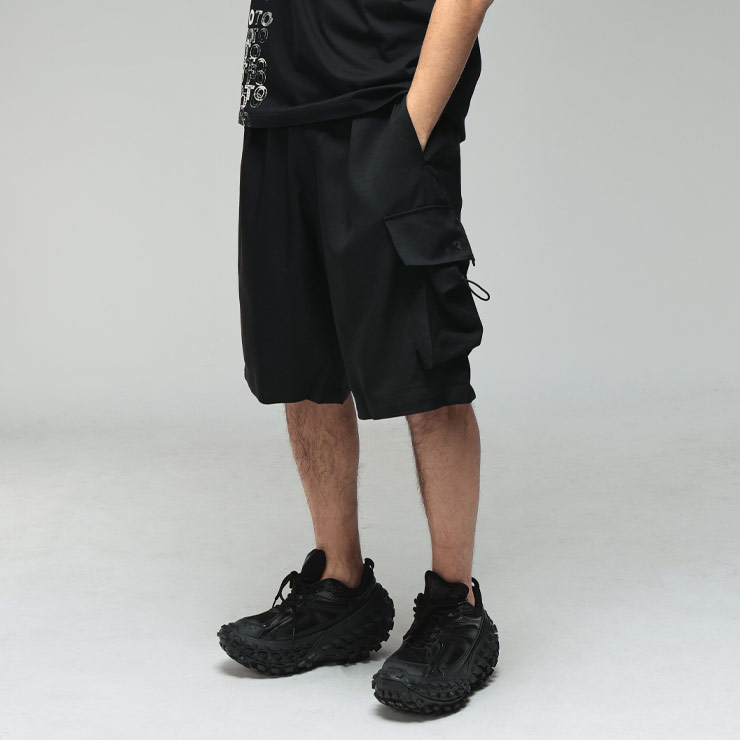 ワイスリー メンズ ショートパンツ Y-3 ウエストコード カーゴ