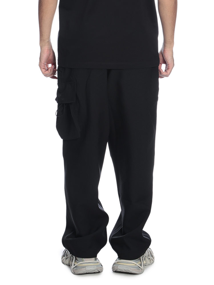 ワイスリー メンズ カーゴパンツ Y-3 ウエストコード ポケット ワイド