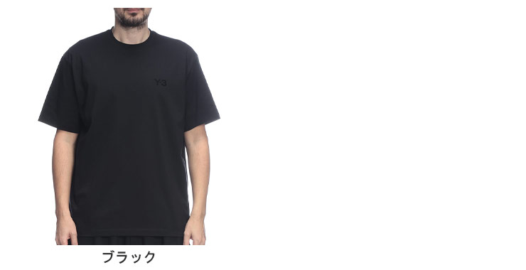 ワイスリー メンズ Tシャツ 半袖 Y-3 胸ロゴ クルーネック コットン