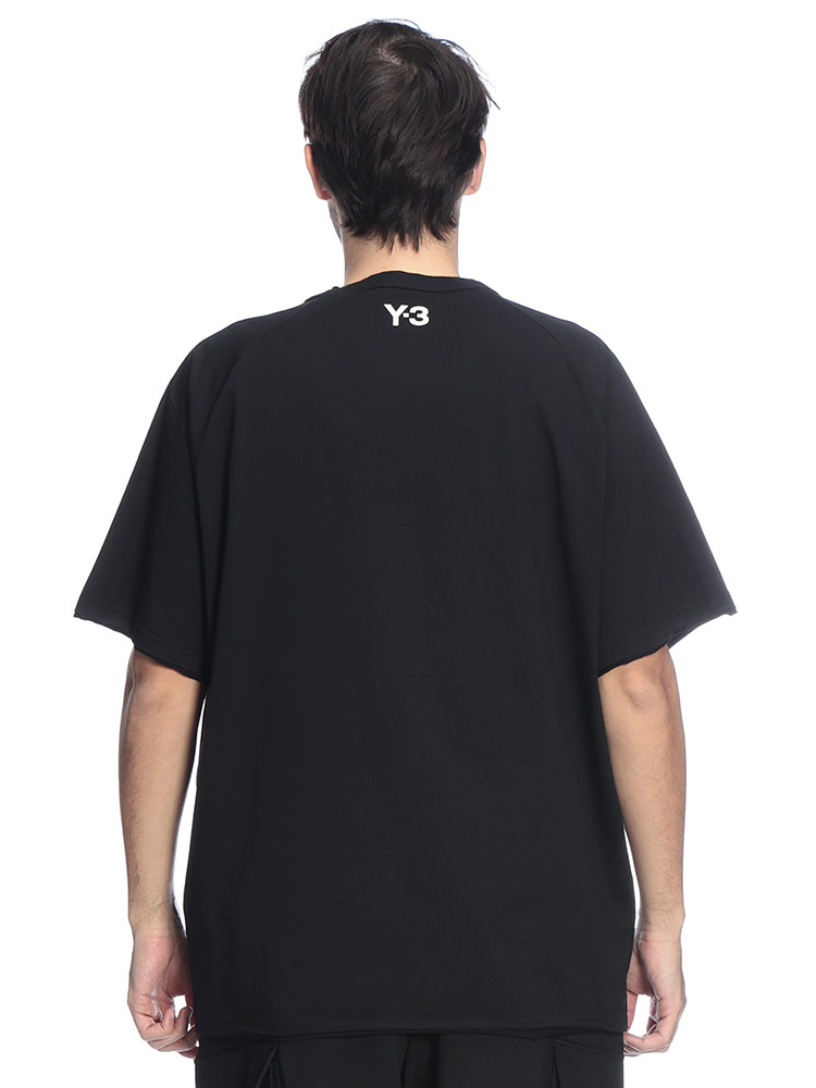 Y-3 ワイスリー メンズ Tシャツ 半袖 バック ロゴ スリーストライプ