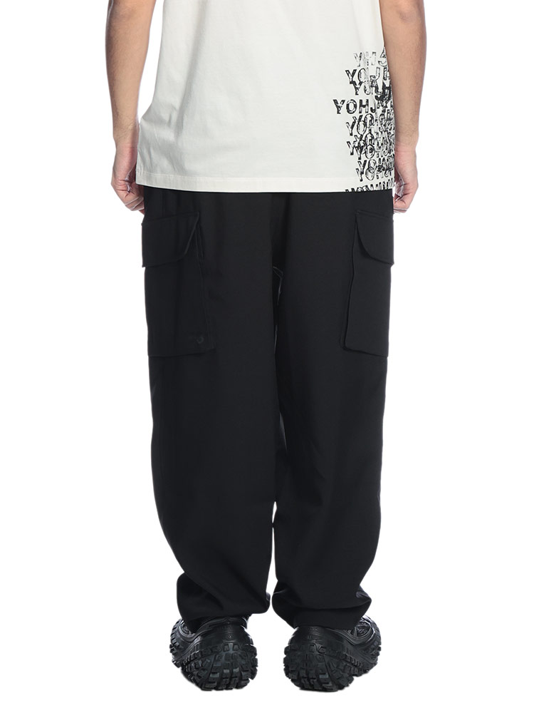 ワイスリー メンズ パンツ Y-3 ウエストコード ポケット ワイド カーゴ