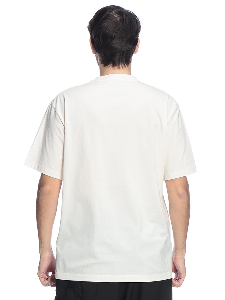 Y-3 ワイスリー メンズ Tシャツ 半袖 胸ロゴ クルーネック コットン