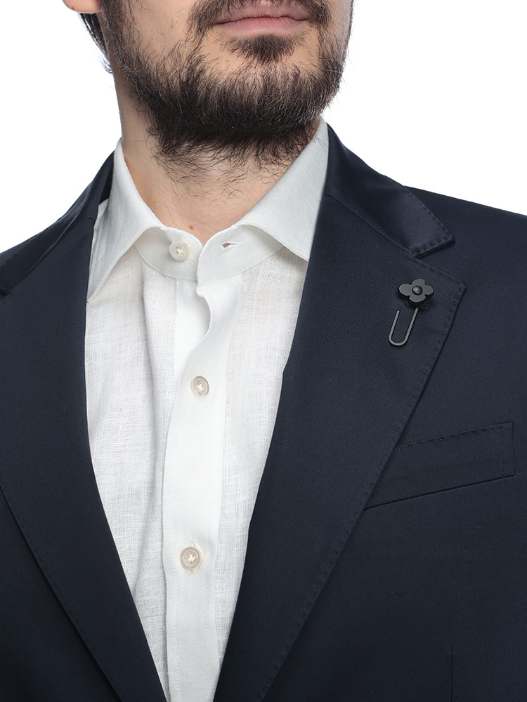 ラルディーニ メンズ ジャケット LARDINI ホップサック シングル