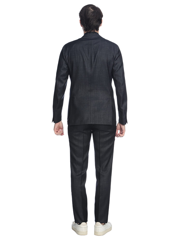 ラルディーニ メンズ スーツ LARDINI デニムルック シャンブレー