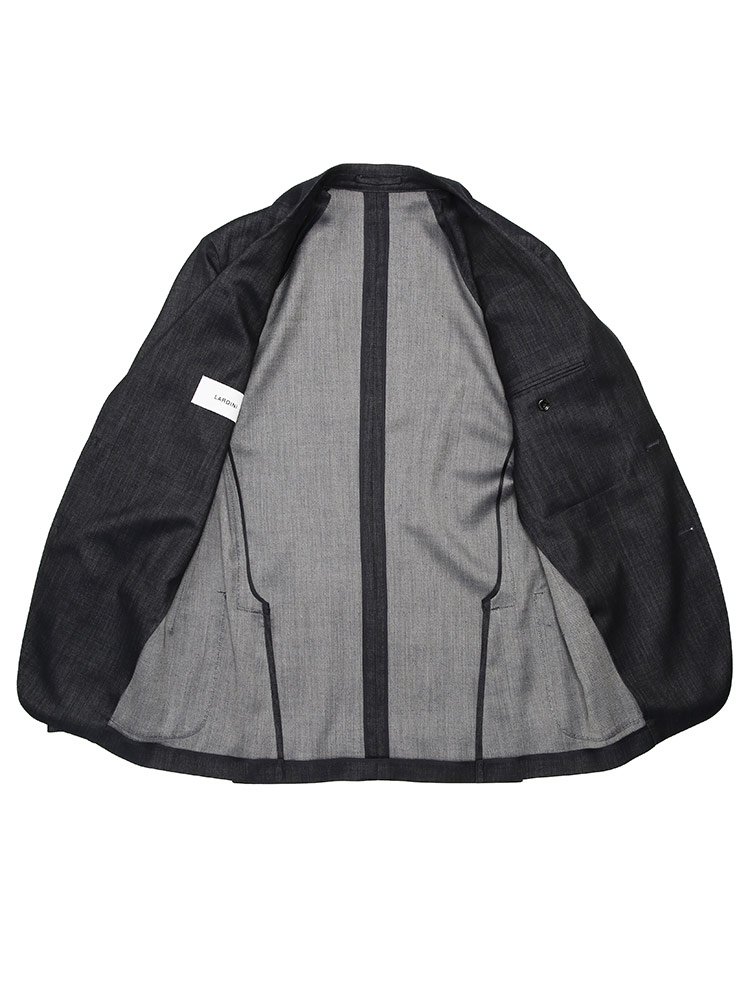 ラルディーニ メンズ スーツ LARDINI デニムルック シャンブレー