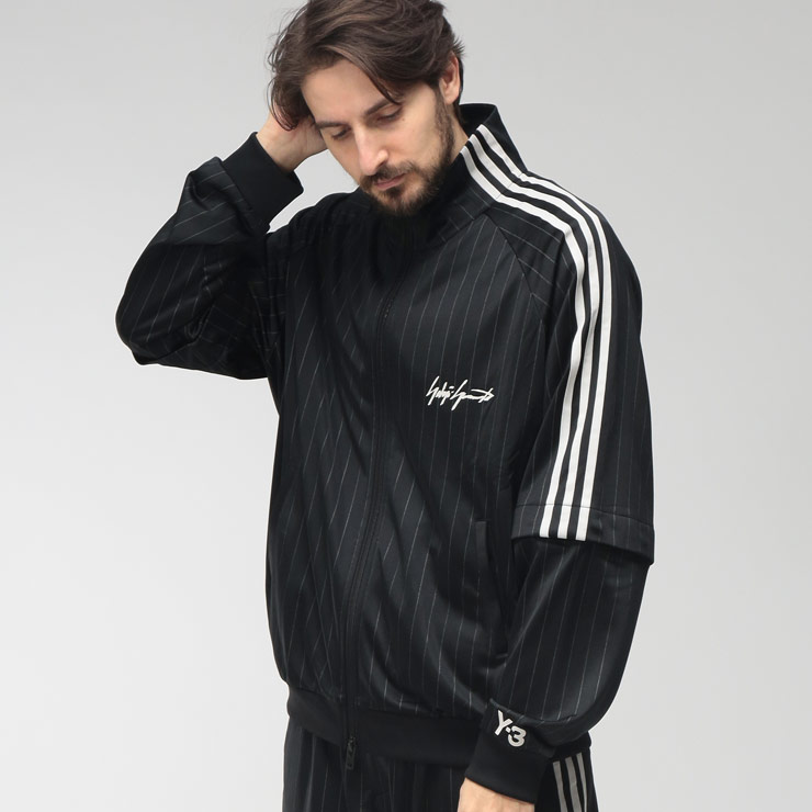 Y-3 ワイスリー メンズ トラックジャケット 袖着脱 ストライプ