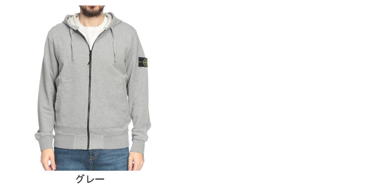 STONE ISLAND（ストーン アイランド） メンズ パーカー 長袖 袖ロゴ