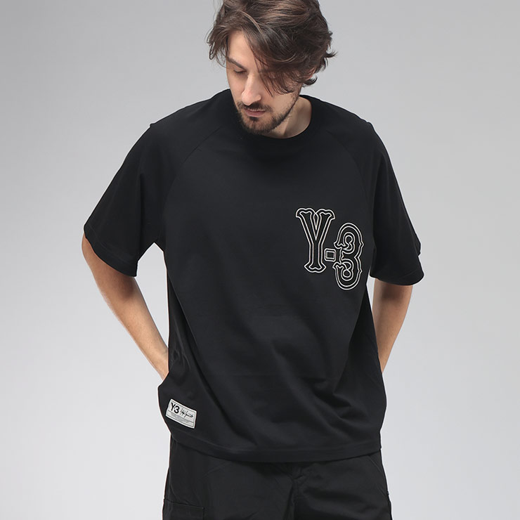 Y-3 ワイスリー メンズ Tシャツ 半袖 バックデザイン クルーネック