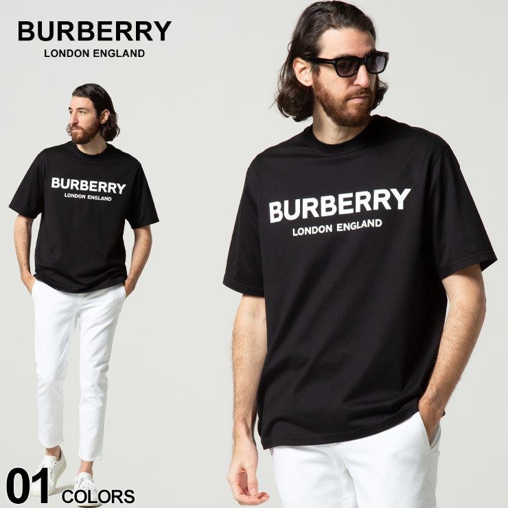 バーバリー Tシャツ メンズ BURBERRY ロゴプリント クルーネック