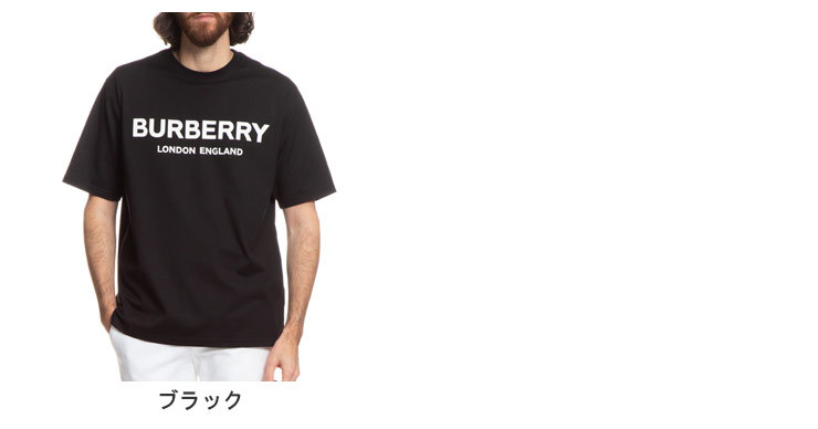 バーバリー Tシャツ メンズ BURBERRY ロゴプリント クルーネック 半袖