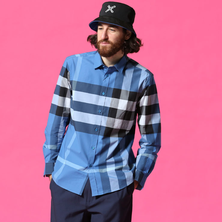 BURBERRY（バーバリー） メンズ チェック ストレッチ コットン