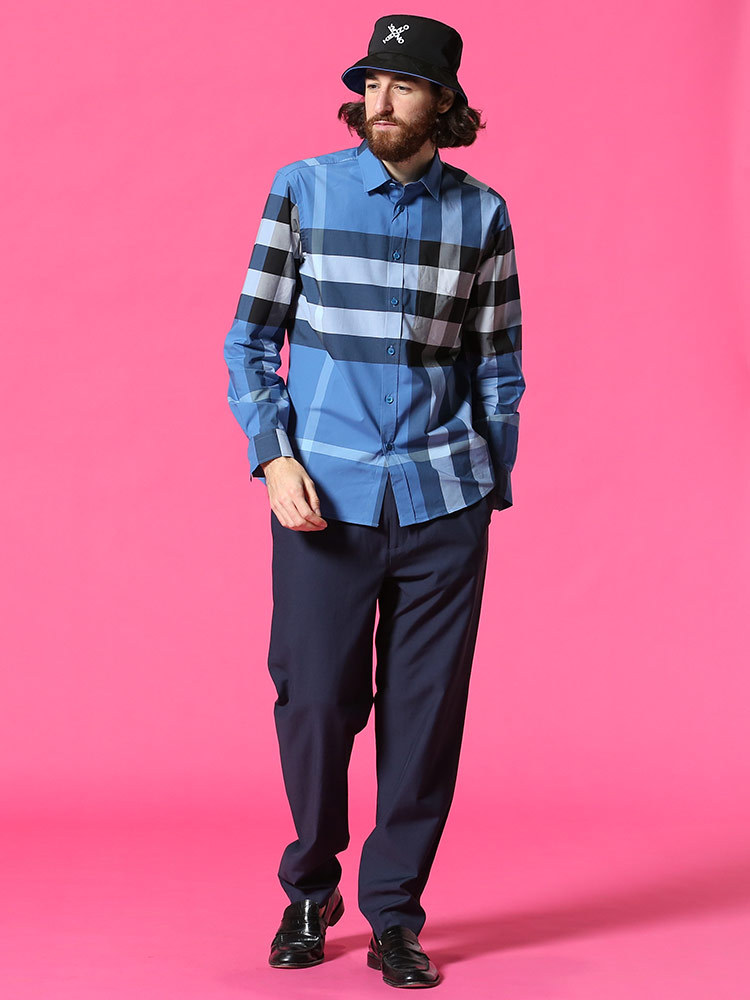 BURBERRY●バーバリー＜ストレッチ 長袖シャツ＞M0930c BURBERRY○バーバリー＜ストレッチ 長袖シャツ＞M0930c - メルカリ