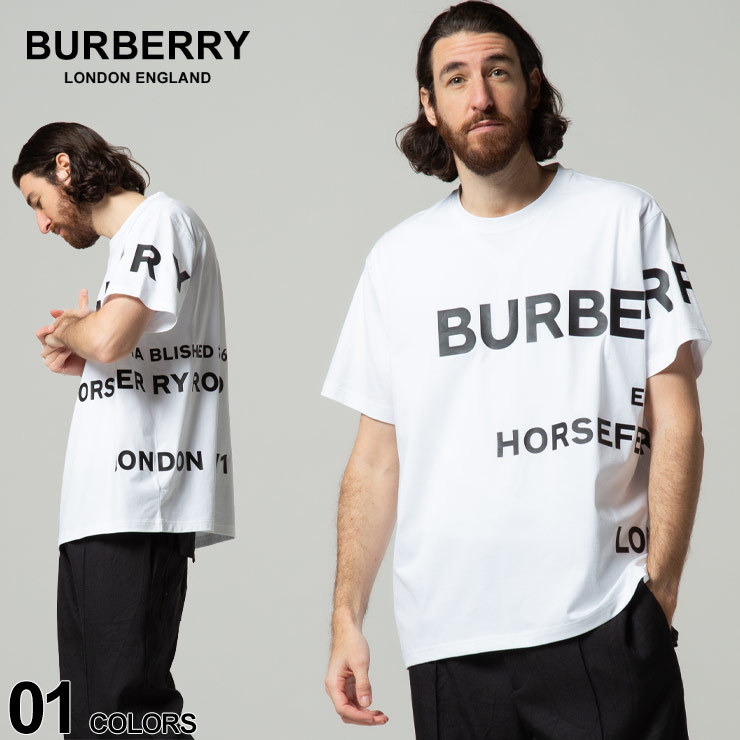 バーバリー Tシャツ メンズ BURBERRY ホースフェリープリント