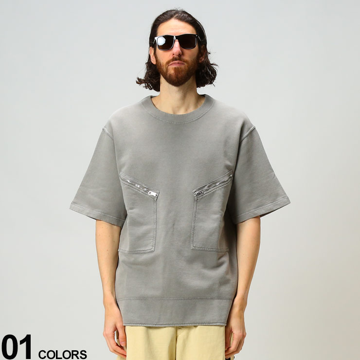 ジルサンダー メンズ Tシャツ 半袖 JIL SANDER オーバーサイズ ジップ