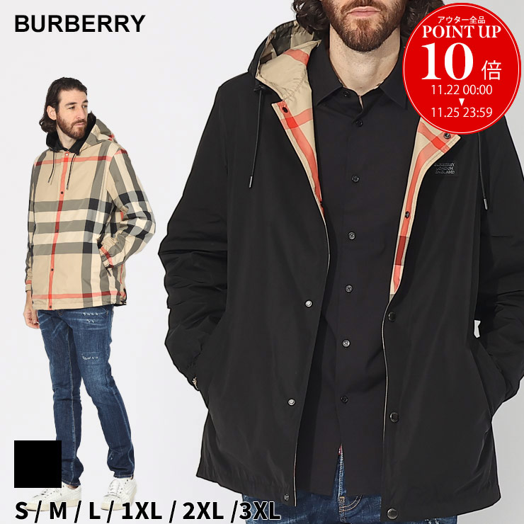 バーバリー アウター BURBERRY メンズ ジャケット チェック リバーシブル フーデッドジャケット ブランド ブルゾン パーカー  BB8043403 : 7683200726 : ゼンオンライン - 通販 - Yahoo!ショッピング