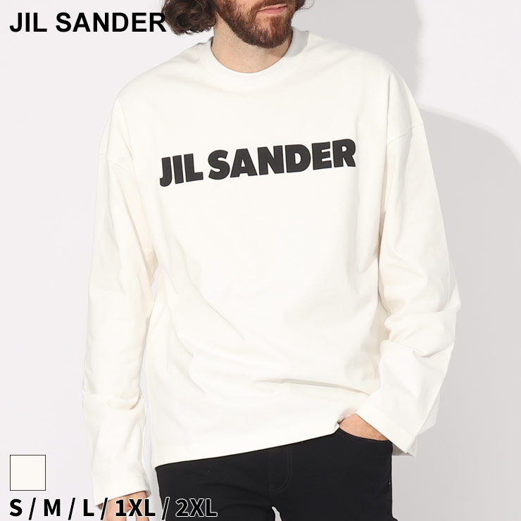 ジルサンダー Tシャツ 長袖 JIL SANDER メンズ ロンT ロゴ プリント 