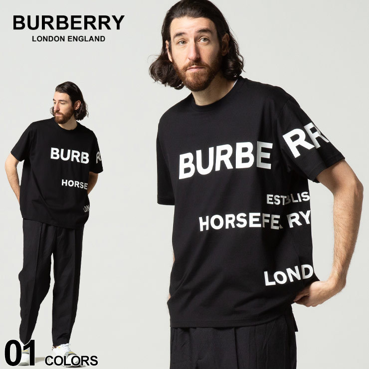バーバリー Tシャツ メンズ BURBERRY ホースフェリープリント 