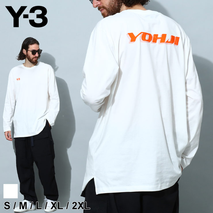 ワイスリー メンズ Tシャツ 長袖 Y-3 ブランド ロンT トップス ロゴ