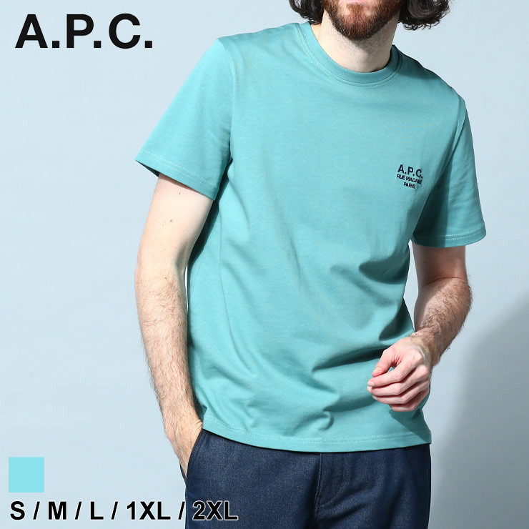 A.P.C. apc アーペーセー Tシャツ メンズ 半袖 ロゴ 刺繍 クルー