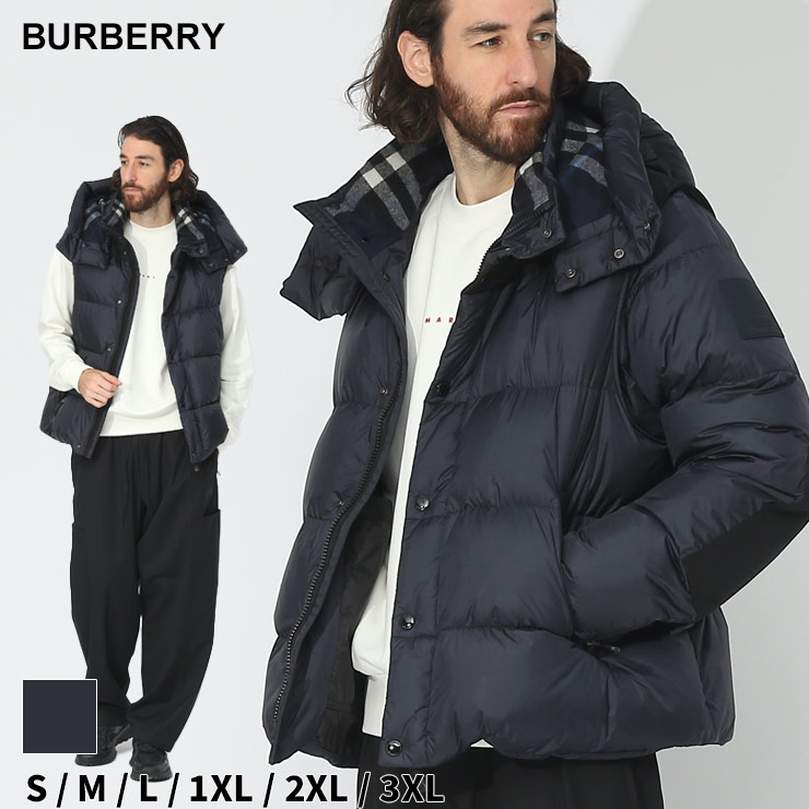 バーバリー ダウン BURBERRY メンズ ダウンジャケット デタッチャブル 