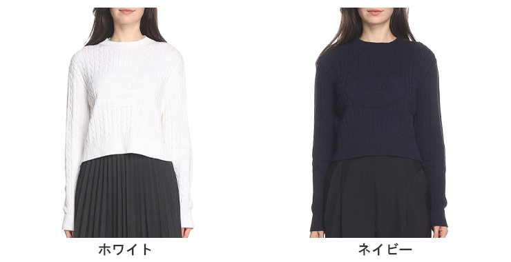 PRADA プラダ ニット セーター レディース エンボス ロゴ