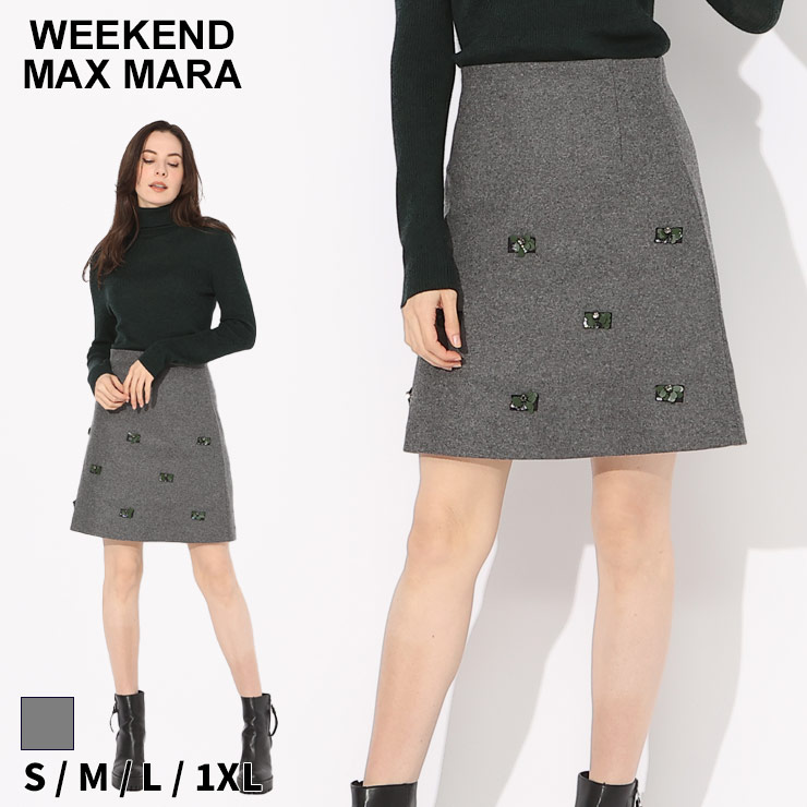 WEEKEND Max Mara 素材切替 チェック柄スカート 40 WEEKEND Max Mara 素材切替 チェック柄スカート 40
