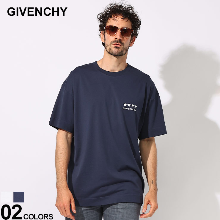 GIVENCHY (ジバンシィ) BIGロゴ バックプリント クルーネック 半袖 Tシャツ GVBM71JA3YJ5