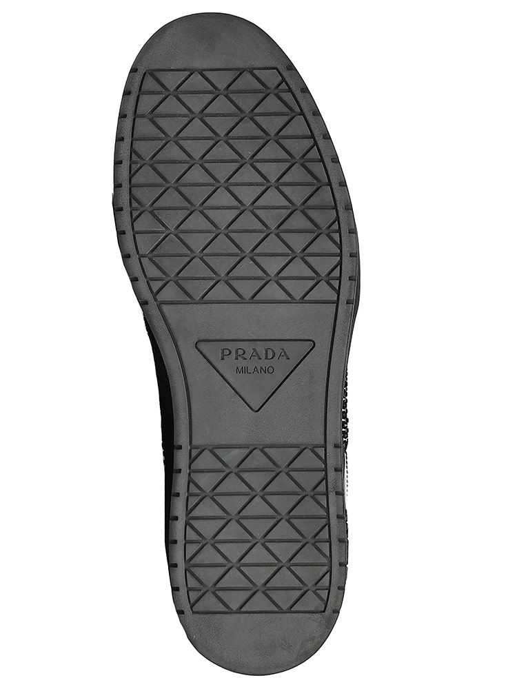 PRADA（プラダ） トライアングルロゴ クリスタル スニーカー メンズ