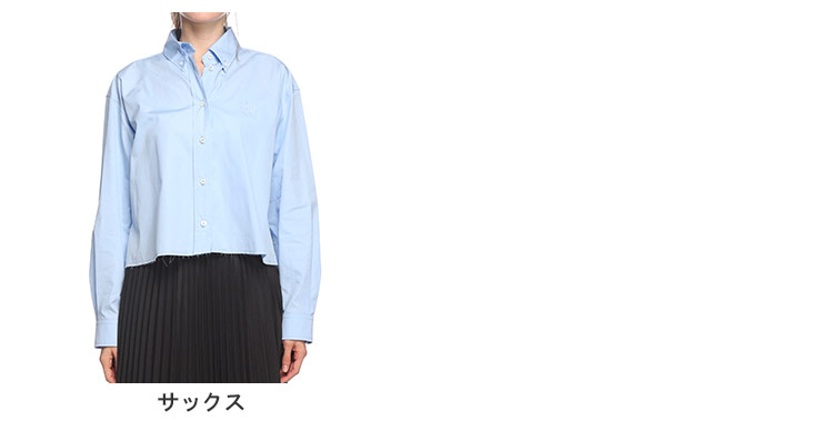 MIU MIU●コットンポプリン Aラインシルエット シャツワンピース ne Quittez pas｜コットン ポプリン ストライプ ビッグ シャツ