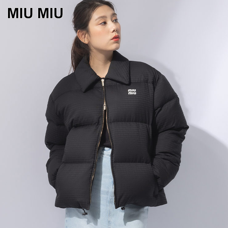 miu ミュウミュウ ダウンジャケット MIU レディース 総柄
