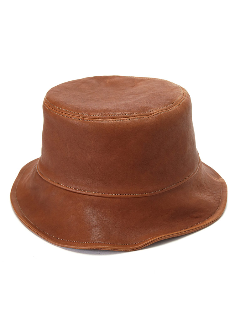 miu miu（ミュウミュウ） 帽子 バケットハット レディース レザー
