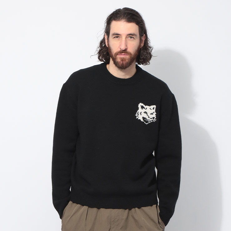 メゾンキツネ　ニット　黒 楽天市場】メゾンキツネ セーター MAISON KITSUNE チラックス