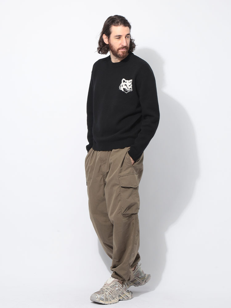 MAISON KITSUNE メゾンキツネ ウール クルーネック セーター