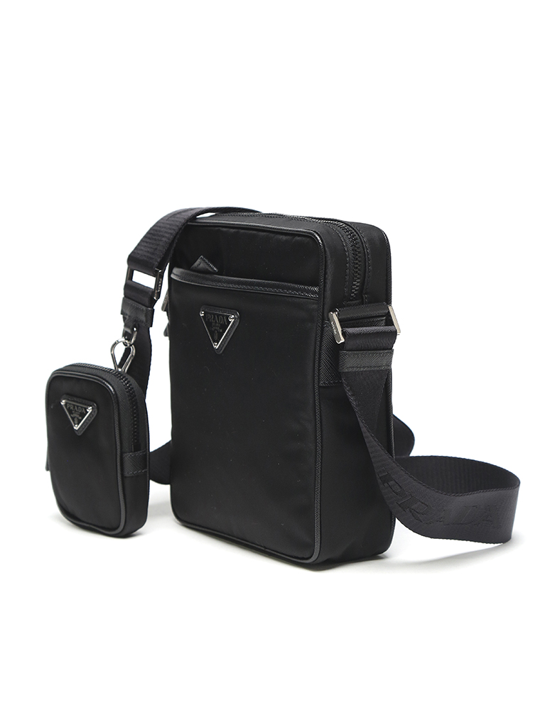 プラダ Re-Nylon ミニポーチ バッグ 現行品 ブラック PRADA PRADA プラダ ポーチ RE-NYLON ミニバッグ ブラック レディース