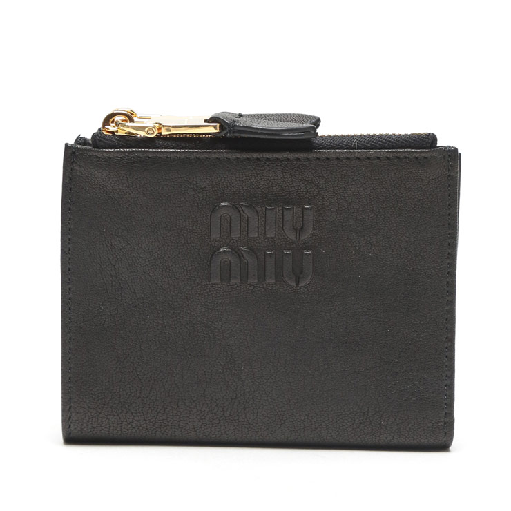 miumiu(ミュウミュウ) 財布 マドラスラブ 5DH060 黒×レッド