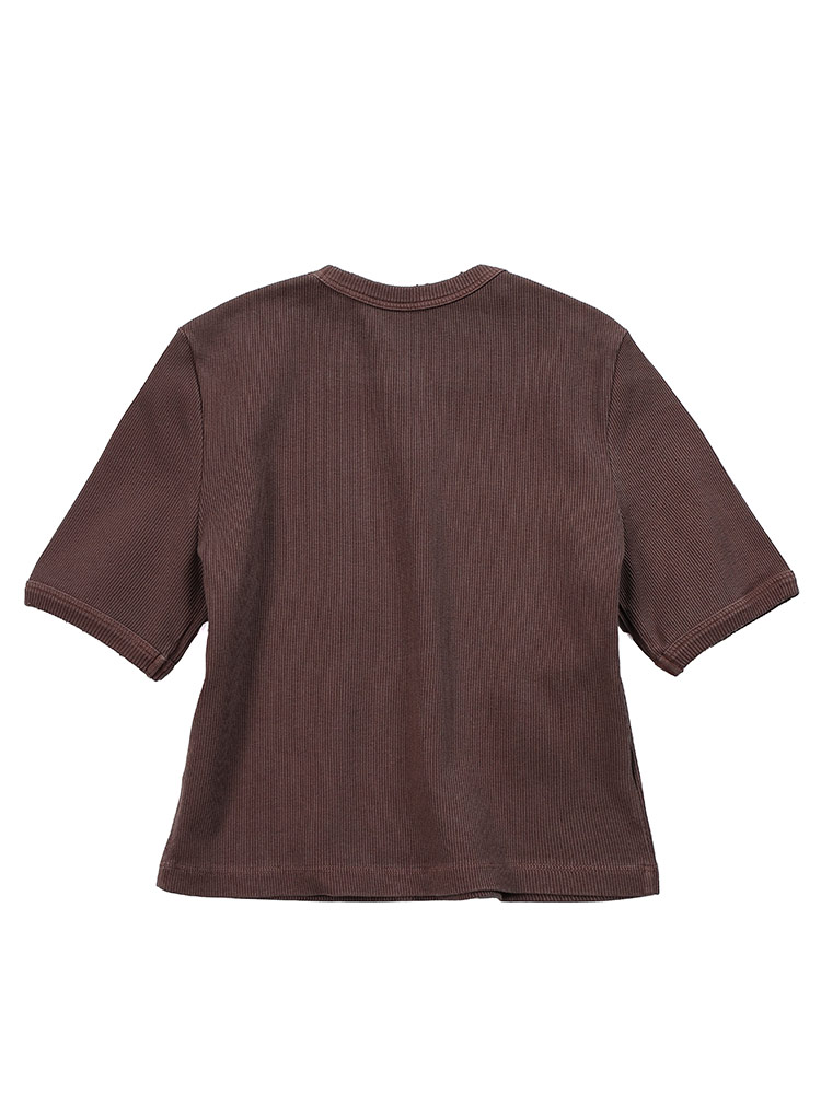 miu ミュウミュウ Tシャツ MIU レディース リブコットン