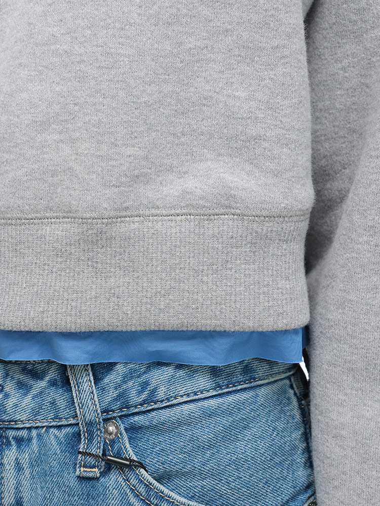 miu ミュウミュウ トレーナー MIU レディース 異素材切り替え クルー