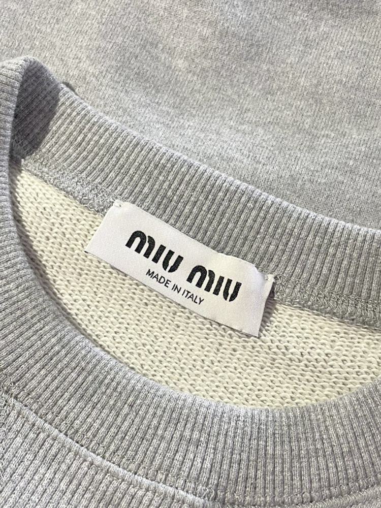 miu miu（ミュウミュウ） トレーナー レディース 異素材切り替え