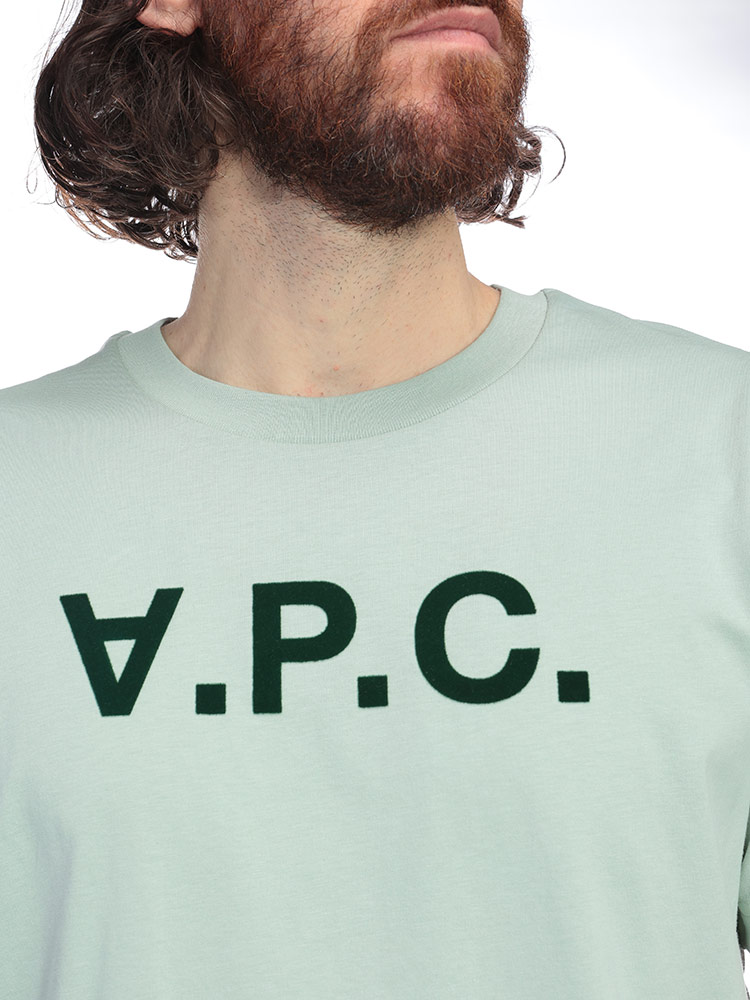 A.P.C. アーペーセー フロッキー ロゴ クルーネック 半袖 T