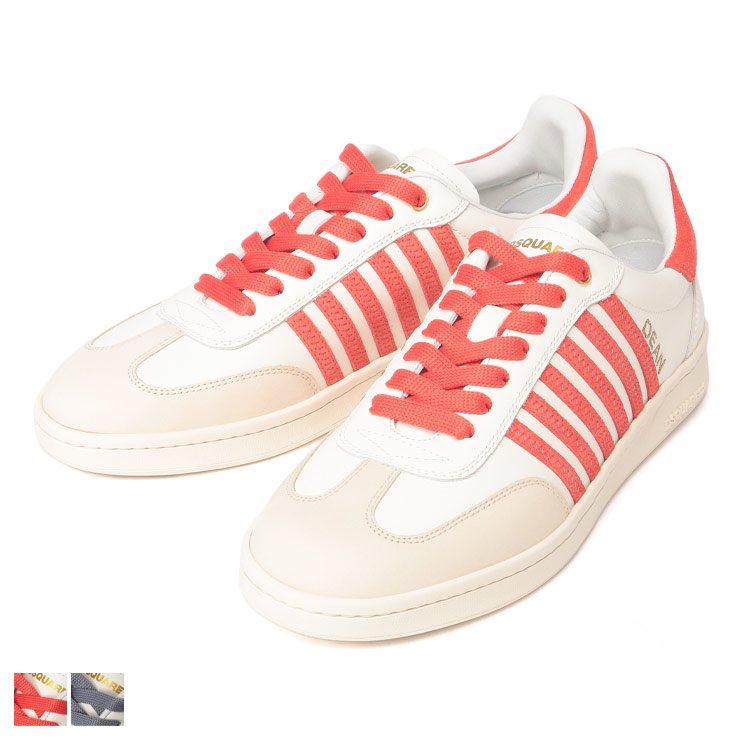 DSQUARED2（ディースクエアード） ワンポイントロゴ レザー ローカット