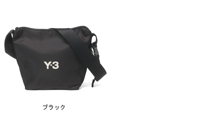 Y-3 ワイスリー ロゴ刺繍 サコッシュ ショルダーバッグ Y-3 ワイスリー ロゴ プリント ナイロン サコッシュ ショルダー