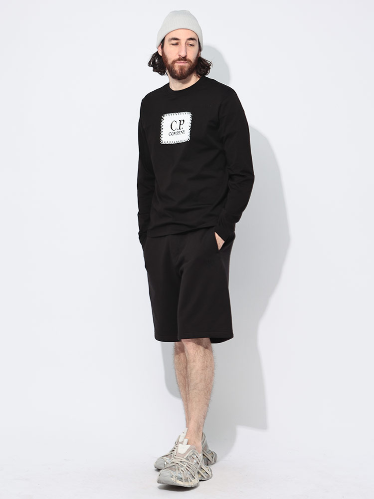 美品 C.P. Company スウェットショートパンツ ブラック C.P. COMPANY（シーピーカンパニー） C.P COMPANY ハーフパンツ 短パン