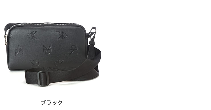 【新品】カルバンクライン ショルダーバッグ カメラバッグ CKロゴ ブラック Calvin Klein (カルバンクライン) モノグラム カメラバッグ