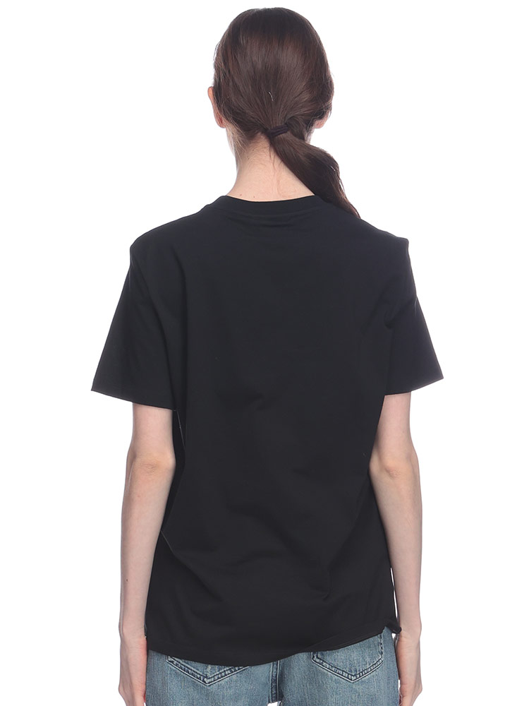 PRADA（プラダ） 半袖 Tシャツ レディース トライアングルロゴ クルー