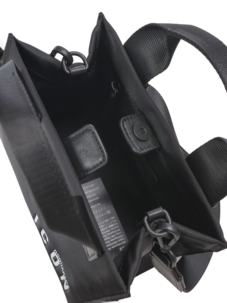 Dsquared2 ディースクエアード ロゴプリント ジップアップ スーツケース D SQUARED2(ディースクエアード) ビジネスバッグ・アタッシュケース