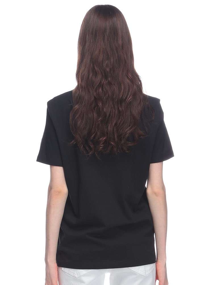 PRADA プラダ レディース Vネック Tシャツ 半袖ニット 72％コットン PRADA プラダ レディース Vネック Tシャツ 半袖ニット 72％コットン